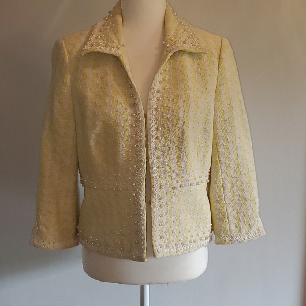 WD.NY Vintage Classic Blazer with Pearl Details